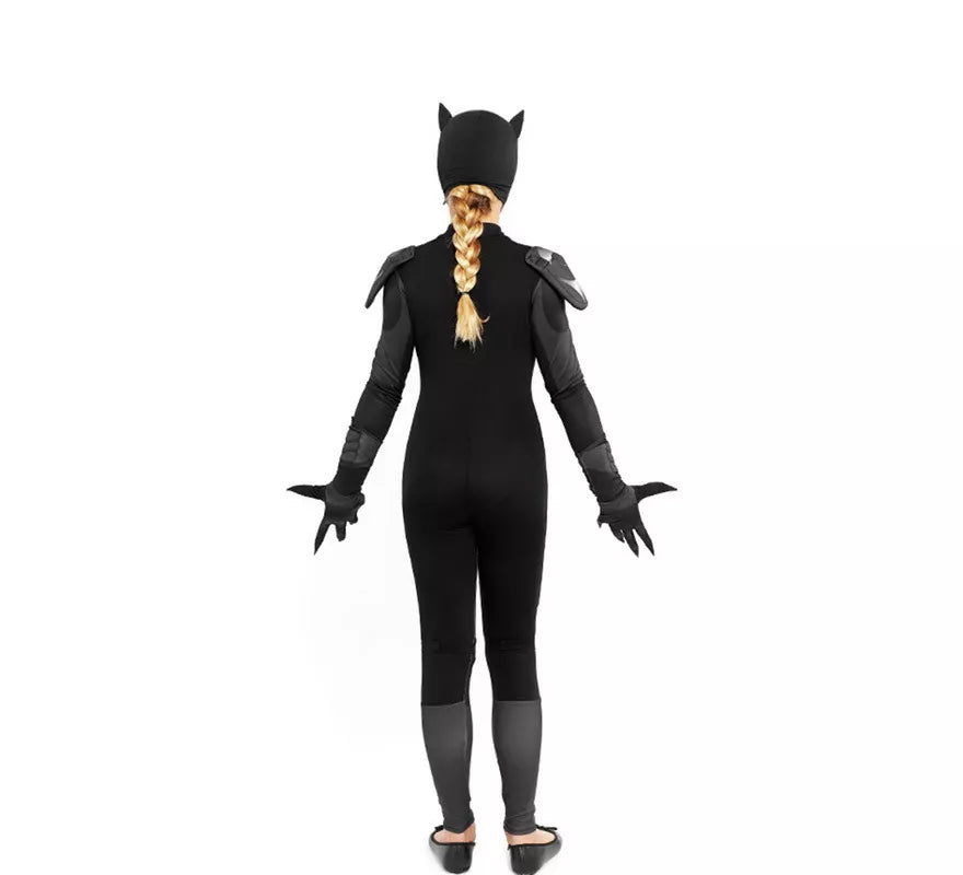 Translation missing: it.Disfraz de Cat Hero Negro para niña