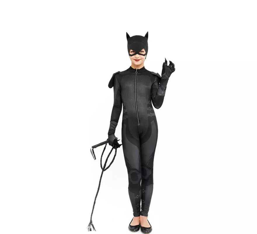 Translation missing: it.Disfraz de Cat Hero Negro para niña