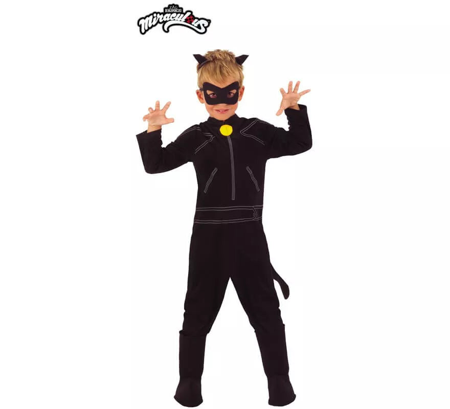 Translation missing: it.Disfraz de Cat Noir Clásico de Miraculous Ladybug para niño