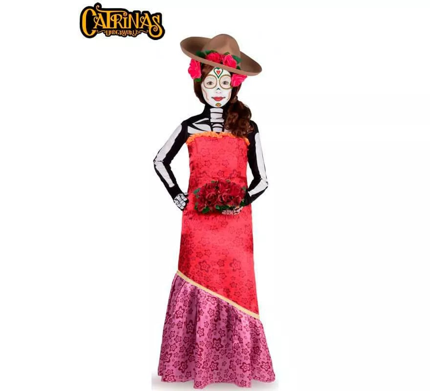 Translation missing: it.Disfraz de Catrina Cassandra para niña