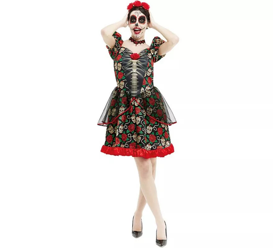 Disfraz de Catrina Día de los Muertos para mujer