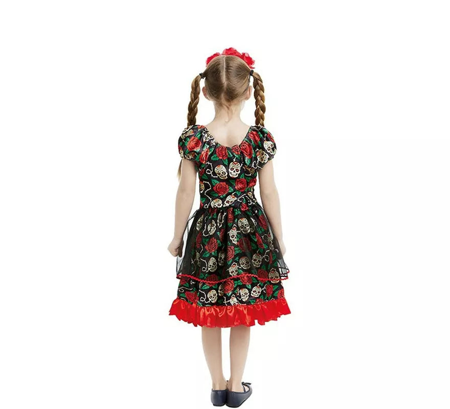 Translation missing: es.Disfraz de Catrina Día de los Muertos para niña