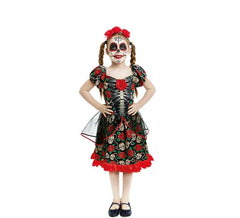 Disfraz de Catrina Día de los Muertos para niña