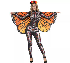 Costume da Farfalla Monarca di Catrina per donna