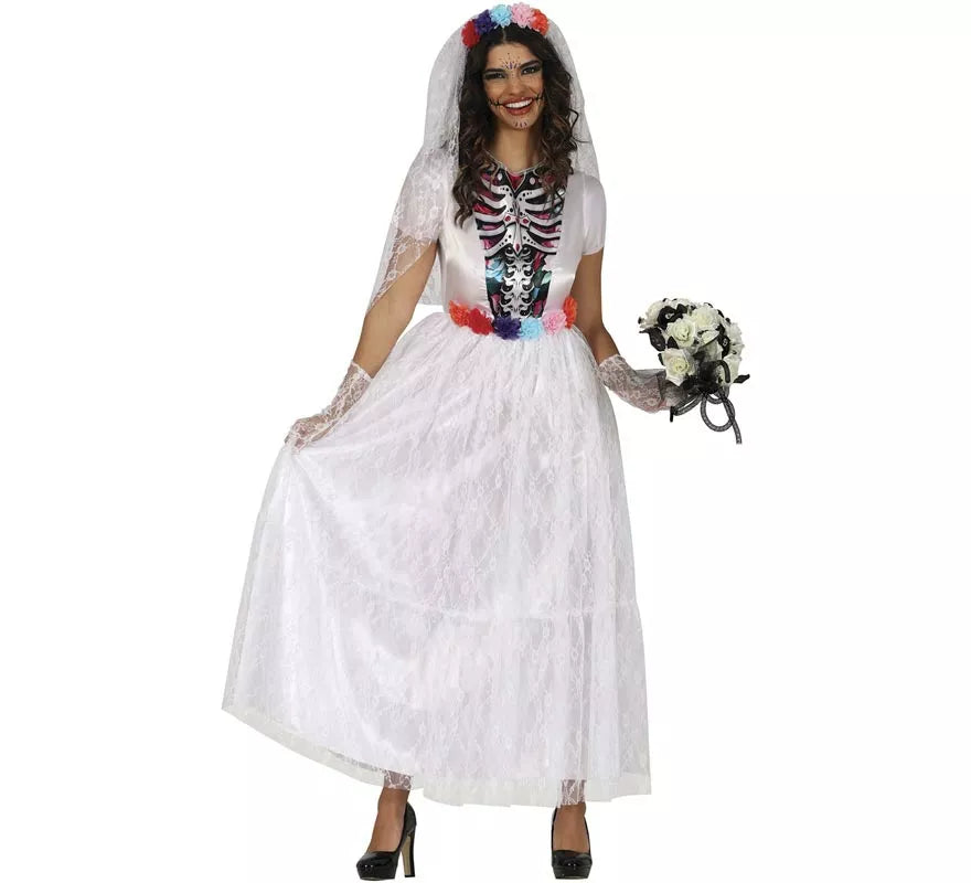 Translation missing: es.Disfraz de Catrina Novia para mujer
