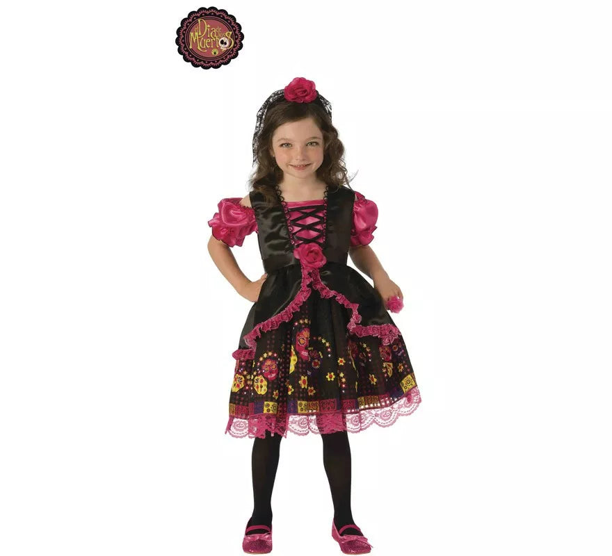 Translation missing: es.Disfraz de Catrina o Catrinita Dulce para niña