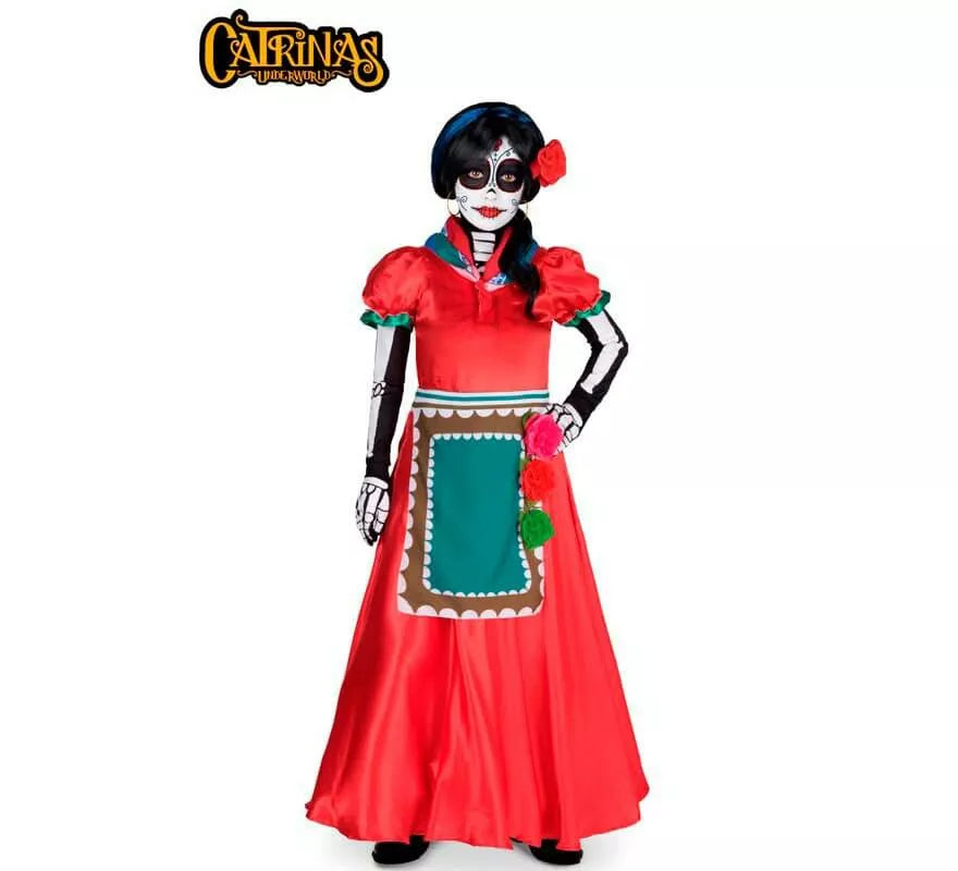 Translation missing: es.Disfraz de Catrina Rosabella para niña