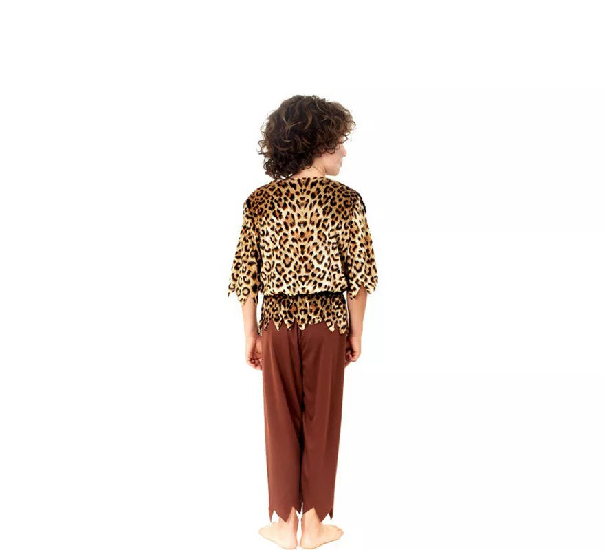 Translation missing: es.Disfraz de Cavernícola Animal Print para niño