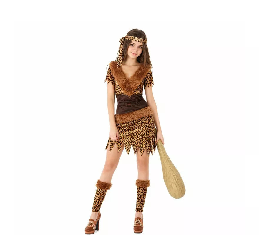 Translation missing: it.Disfraz de Cavernícola Neandertal para mujer