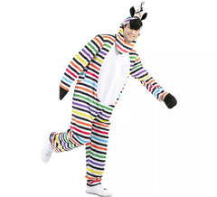 Costume da Zebra multicolore per uomo