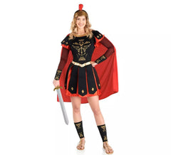 Costume da Centurione Romano rosso e oro per donna
