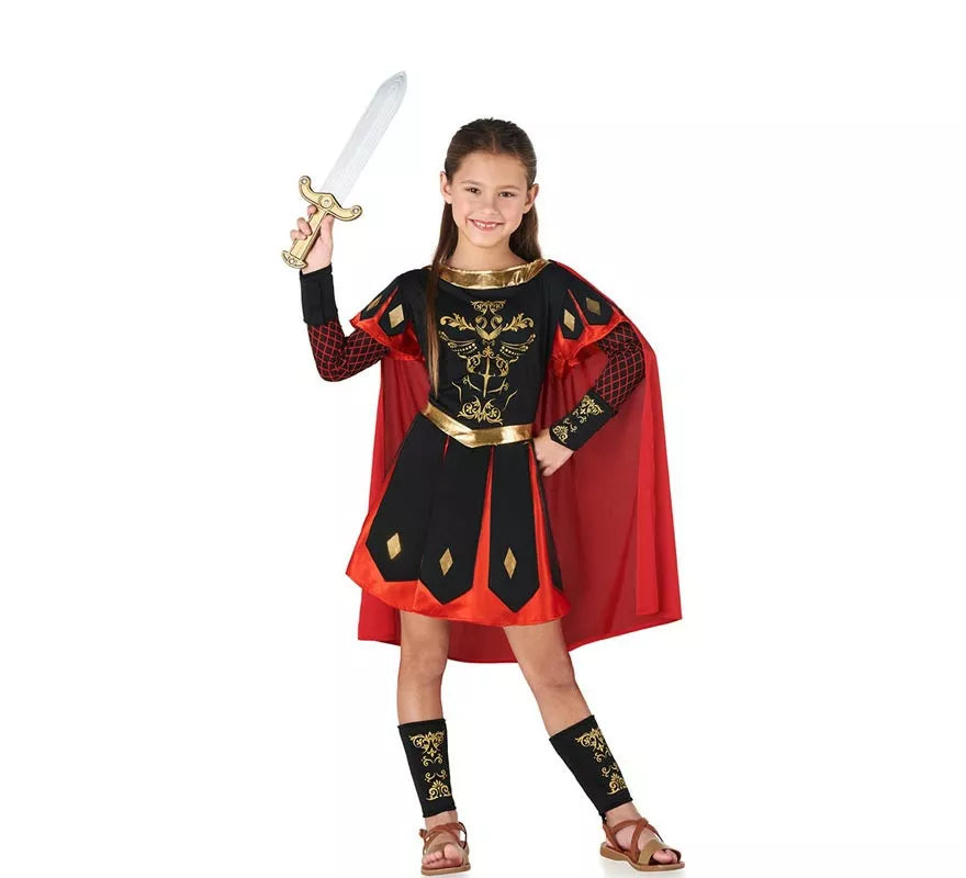 Translation missing: it.Disfraz de Centurión Romano rojo y dorado para niños