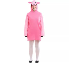 Costume di maiale rosa per una donna