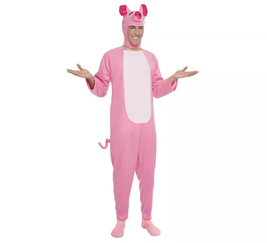 Translation missing: es.Disfraz de Cerdito Rosa para hombre