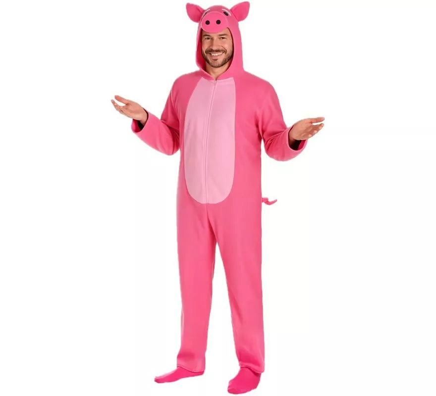 Translation missing: es.Disfraz de Cerdito Rosa para hombre