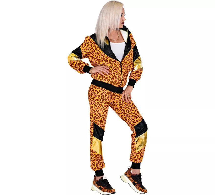 Translation missing: it.Disfraz de Chándal de Shop Leopardo Años 80 para mujer