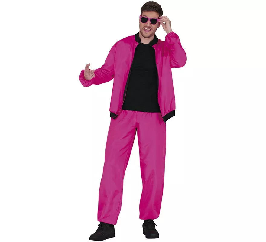 Translation missing: it.Disfraz de Chándal fucsia neón para hombre