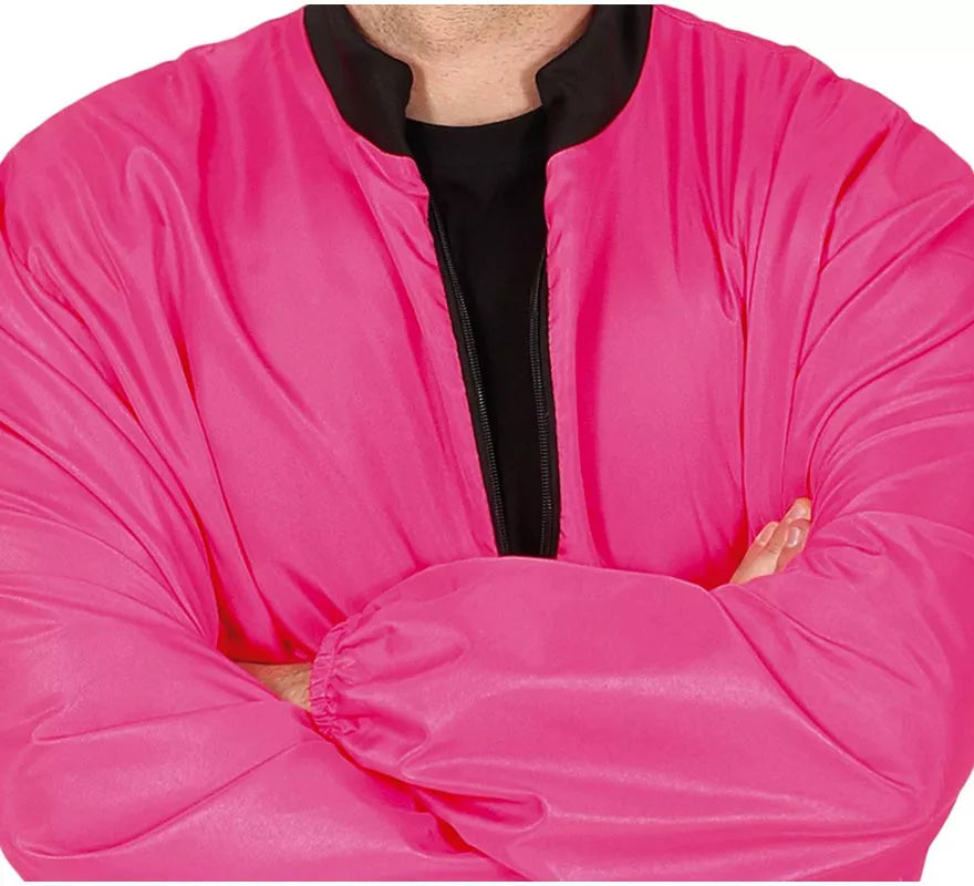 Disfraz de Chándal fucsia neón para hombre