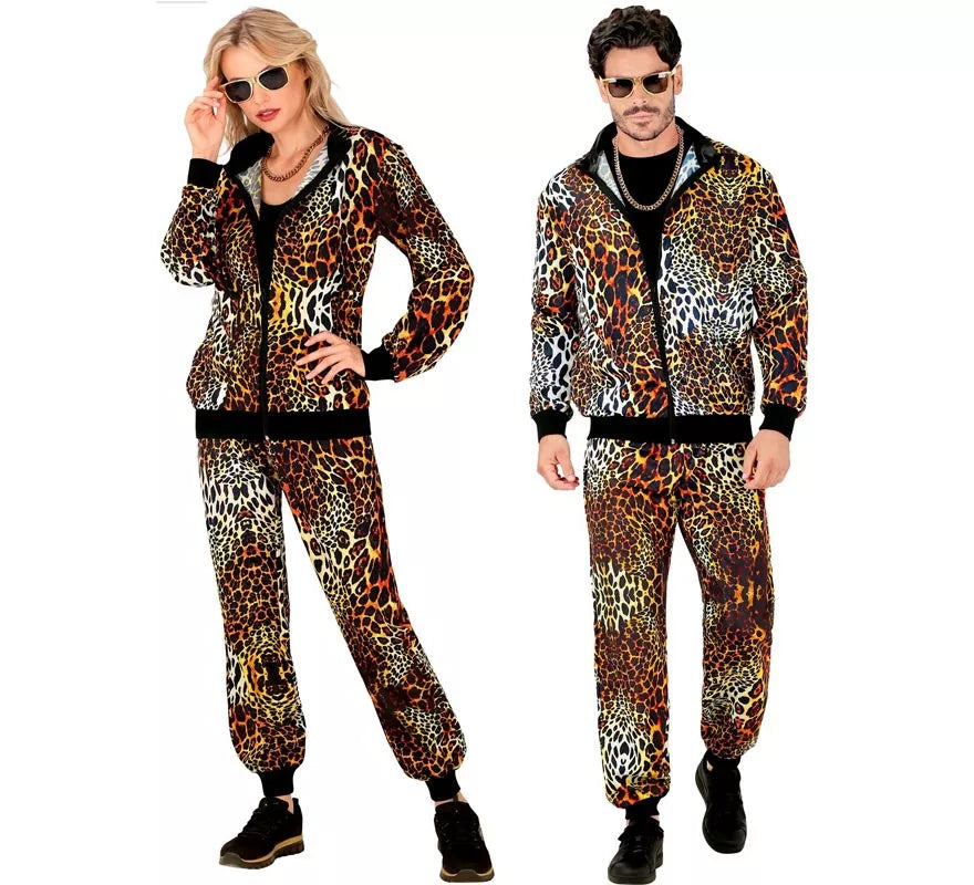 Translation missing: it.Disfraz de Chándal Leopardo Print neón para adulto