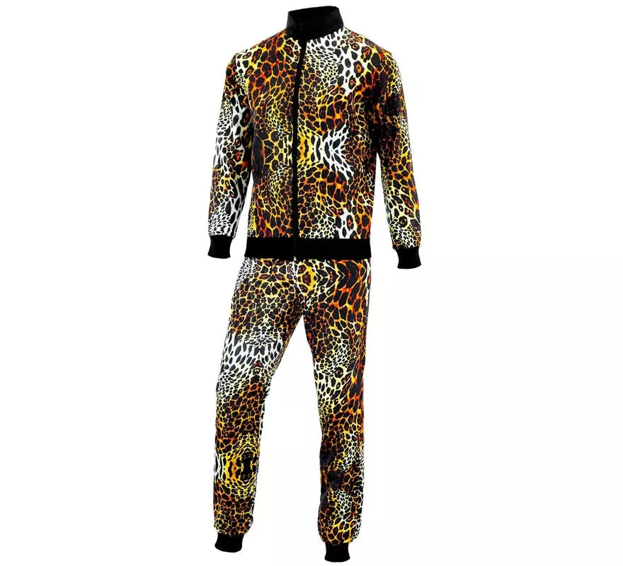 Translation missing: it.Disfraz de Chándal Leopardo Print neón para adulto