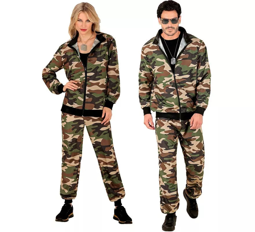 Translation missing: it.Disfraz de Chándal Party Fashion Camuflado para adulto