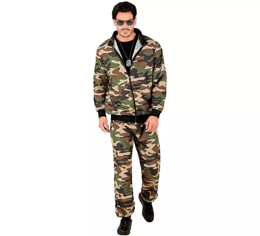 Translation missing: it.Disfraz de Chándal Party Fashion Camuflado para adulto