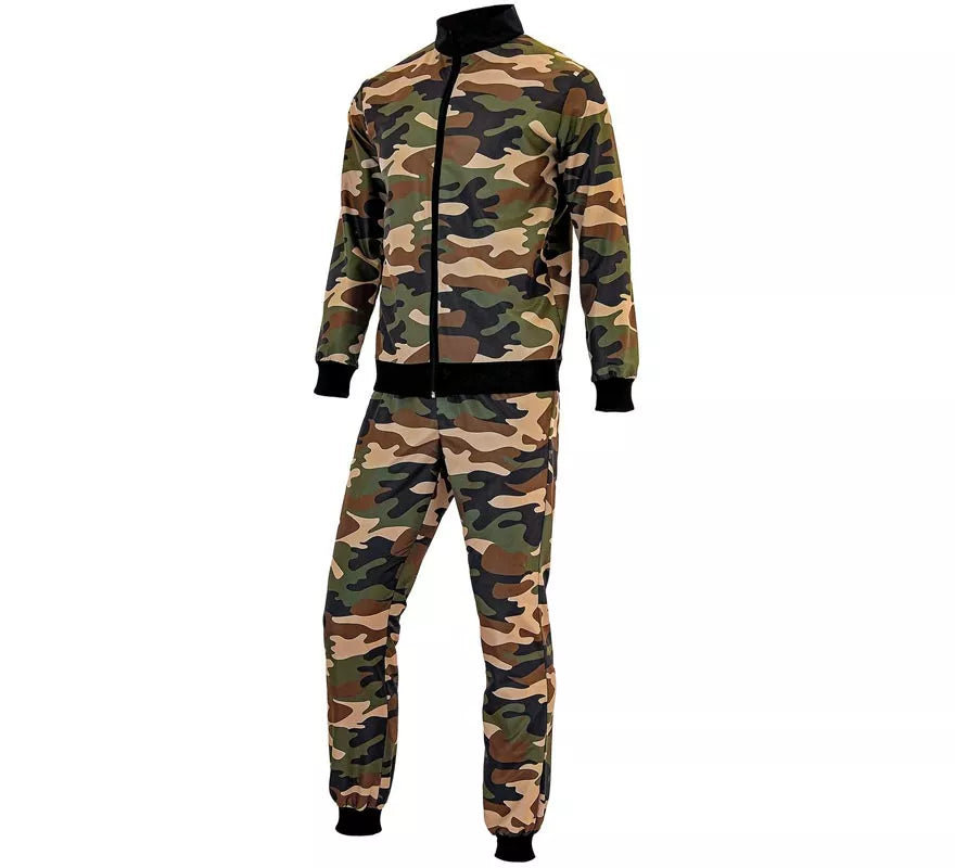 Disfraz de Chándal Party Fashion Camuflado para adulto