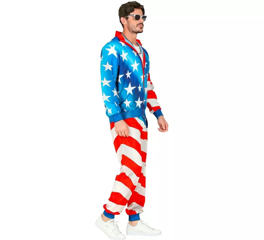 Translation missing: it.Disfraz de Chándal Party Fashion USA neón para adulto