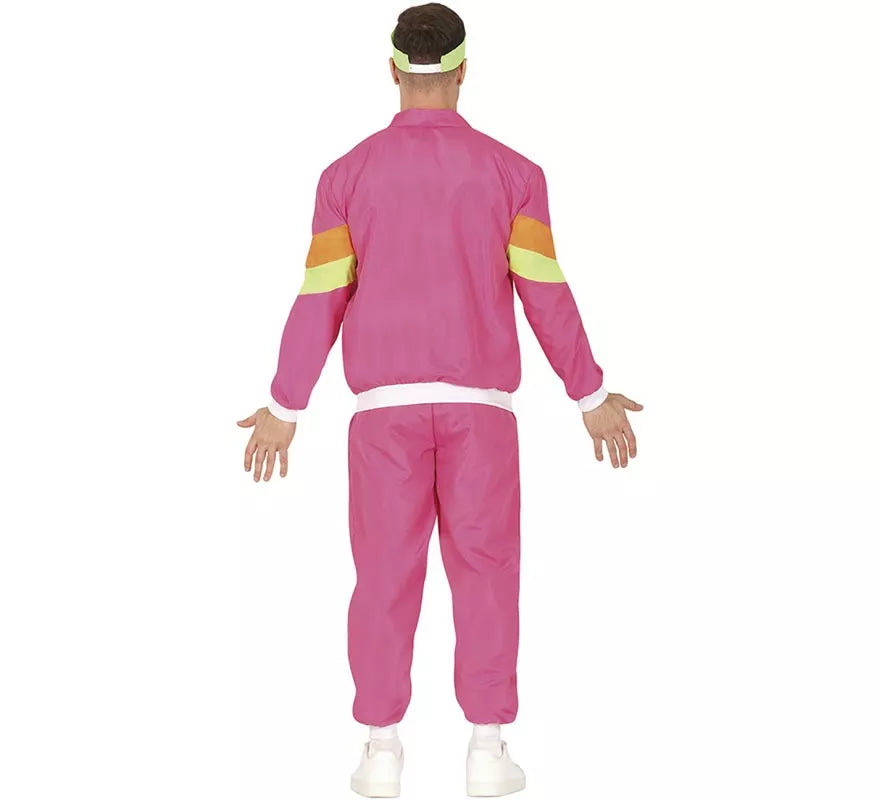 Translation missing: it.Disfraz de Chándal rosa y amarillo neón para hombre
