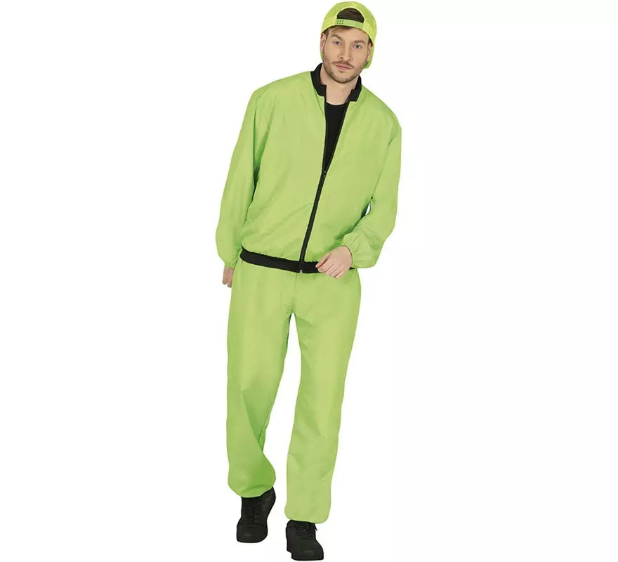 Translation missing: it.Disfraz de Chándal verde neón para hombre