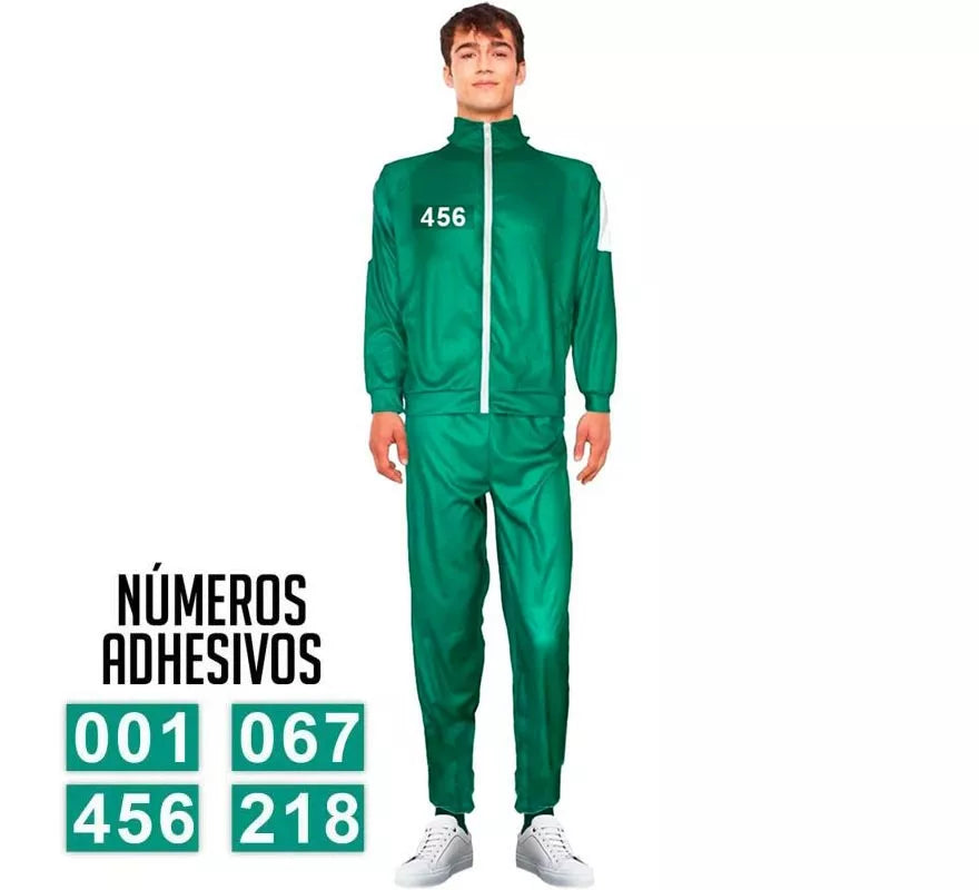 Translation missing: it.Disfraz de Chándal Verde personalizable para adultos
