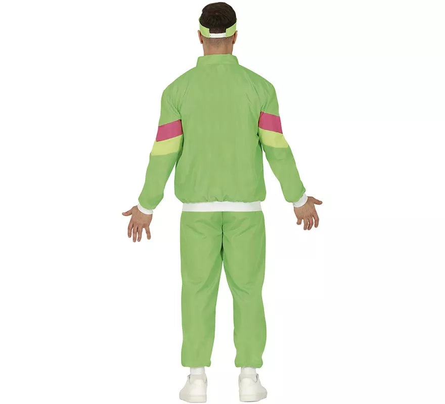 Translation missing: it.Disfraz de Chándal verde y fucsia neón para hombre