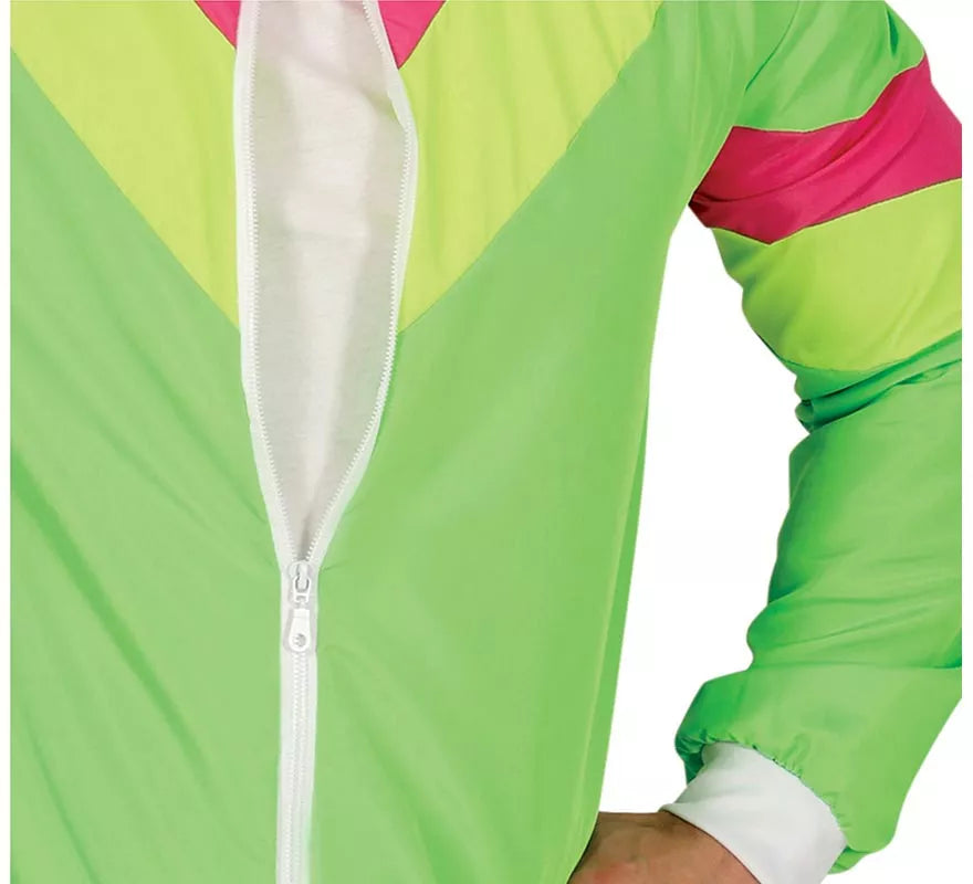 Translation missing: it.Disfraz de Chándal verde y fucsia neón para hombre