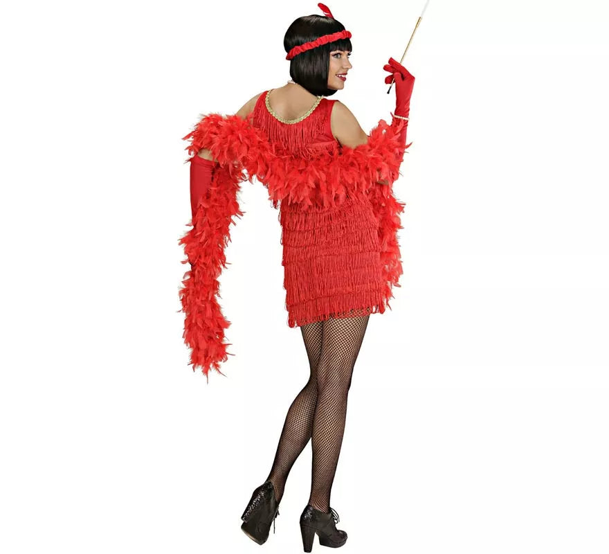 Translation missing: it.Disfraz de Charleston de lujo rojo para mujer
