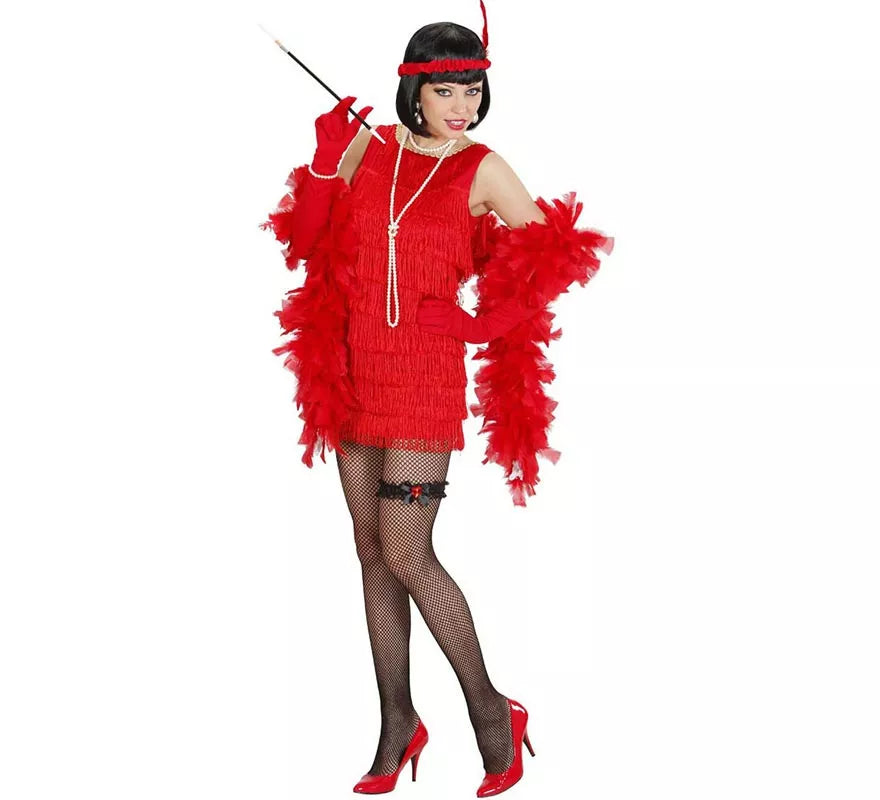 Translation missing: it.Disfraz de Charleston de lujo rojo para mujer