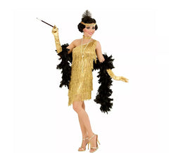 Costume da Charleston classico dorato da donna