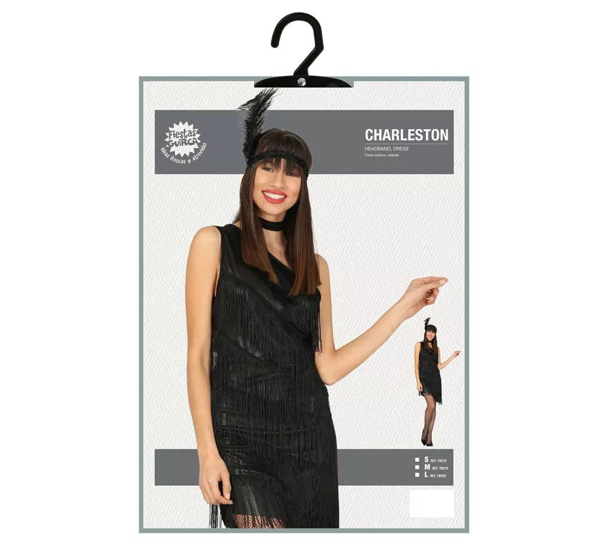 Translation missing: it.Disfraz de Charlestón Negro para mujer
