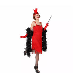 Disfraz de Charleston Rojo para mujer