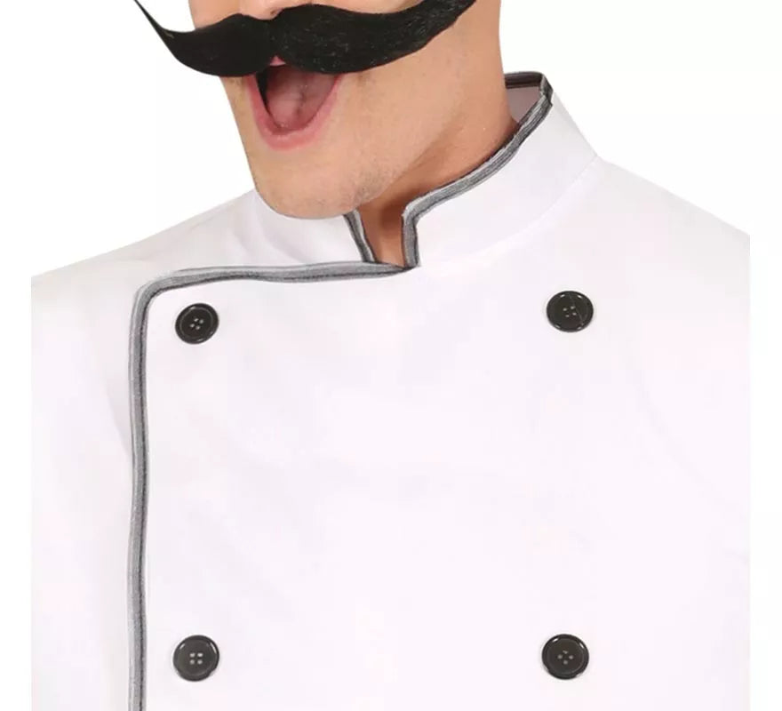 Translation missing: es.Disfraz de Chef blanco clásico para hombre