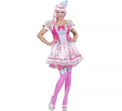 Costume da ragazza cupcake rosa per donna