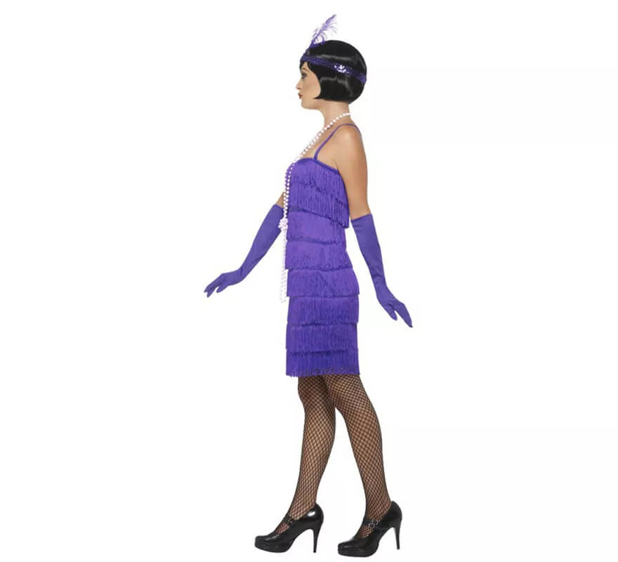 Translation missing: it.Disfraz de Chica de los Años 20 morado para mujer