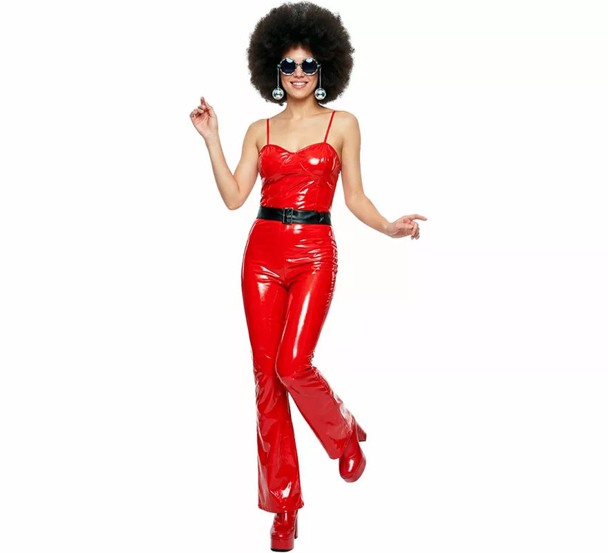 Translation missing: it.Disfraz de Chica Disco rojo para mujer