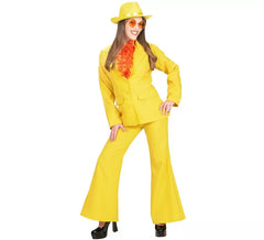 Costume da ragazza festaiola in abito giallo per donna