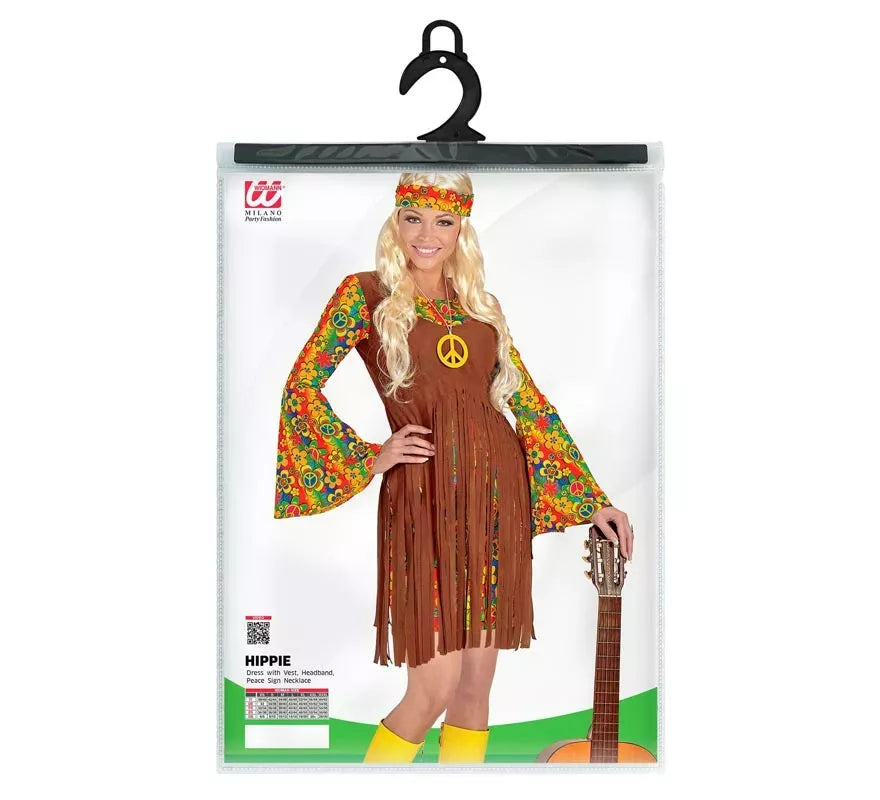 Translation missing: it.Disfraz de Chica Hippie flecos largos para mujer