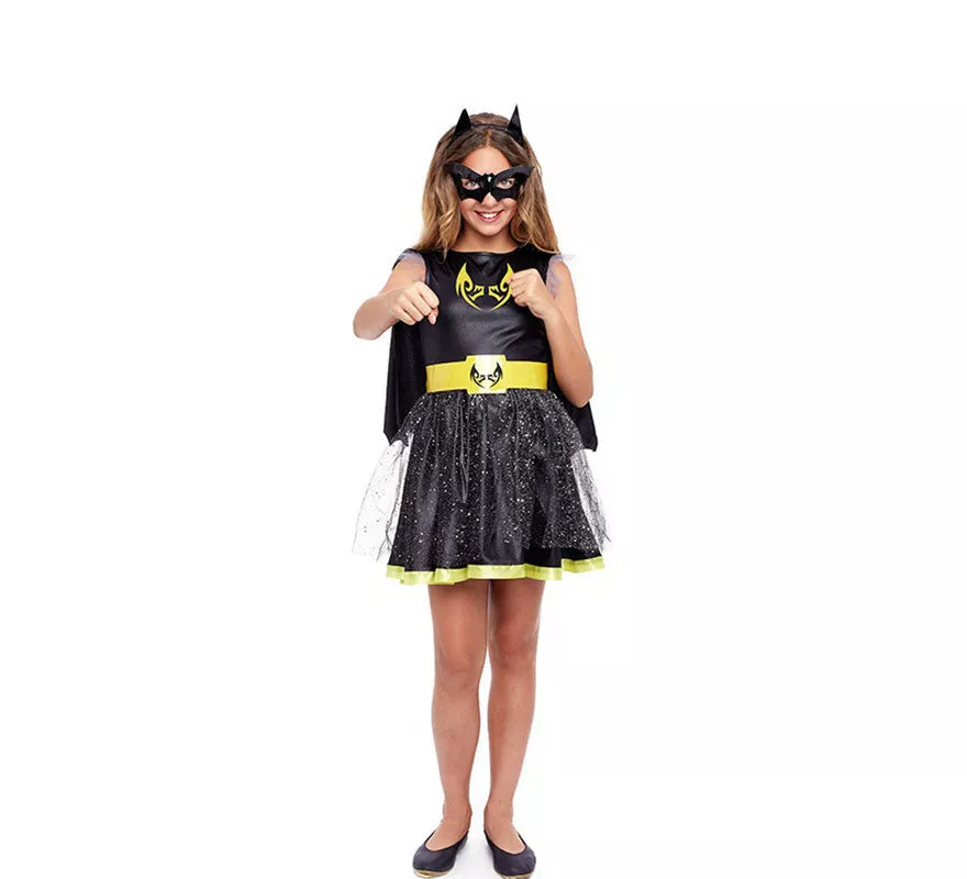 Translation missing: es.Disfraz de Chica Murciélago Cómic Negro para niña
