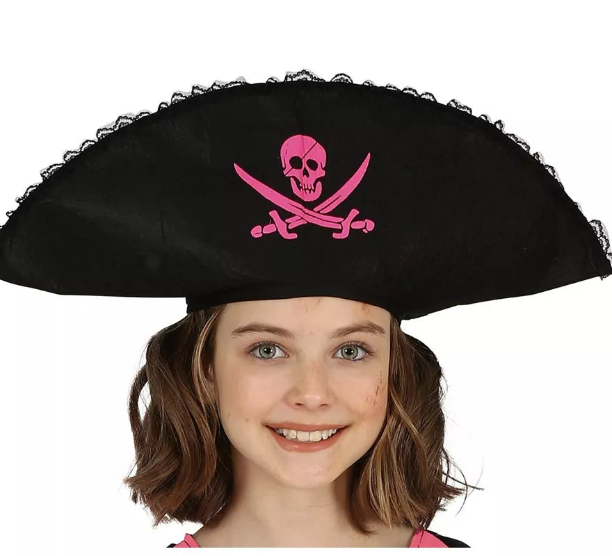 Translation missing: it.Disfraz de Chica Pirata Rosa para niña