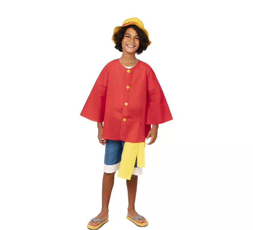 Translation missing: it.Disfraz de Chico Elástico rojo con pañuelo para niño