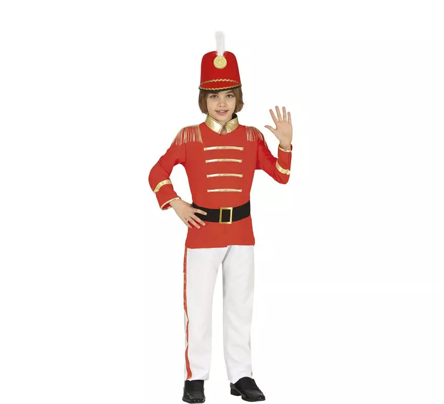 Translation missing: es.Disfraz de Chico Majorette Rojo para niño