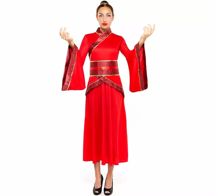 Translation missing: it.Disfraz de China Hanfu rojo para mujer