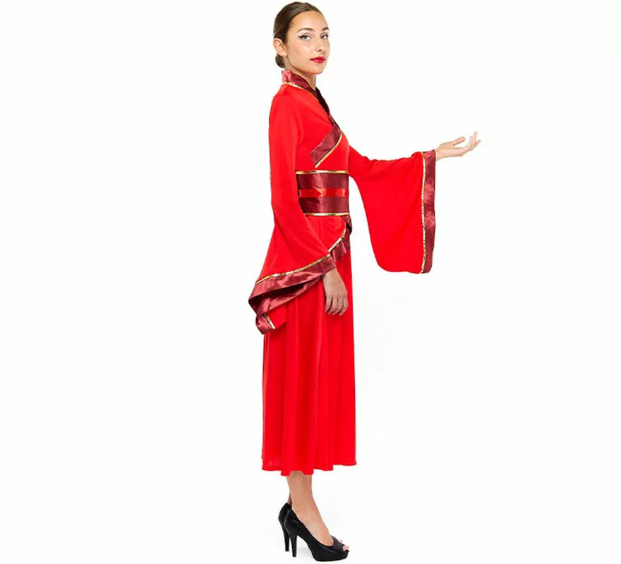 Translation missing: it.Disfraz de China Hanfu rojo para mujer